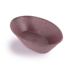 Serving Basket - 9" Small Oval, Raspberry
