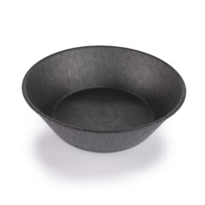 Serving Basket - 9" Large Round, Charcoal