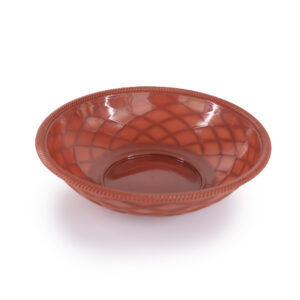 Serving Basket - 9" Round Weave, Paprika