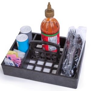 Table Top Organizer - 10" x 7" x 2" deep, Charcoal