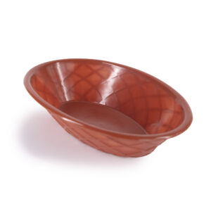 Serving Basket - 9" Oval Weave, Paprika