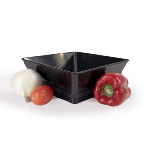 Serving Basket - 7" Small Square, Black Bean
